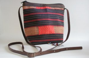 Shoulder bag pouch handmade from thai hill tribe.