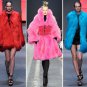 $5500 AUTH Plein Sud Red Fox Fur Turtle Neck Pullover Top
