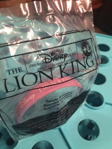 Lion King Rubber Bracelet PINK