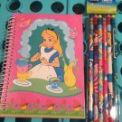 Alice in Wonderland Notebook and Pencil Set
