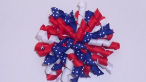 Large Patriotic Korker Bow