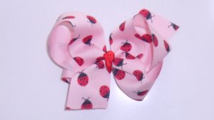 Large Ladybug Bow