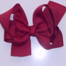 Large Maroon Bow
