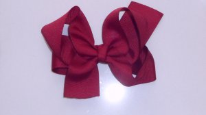 Large Maroon Bow