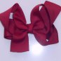 Large Maroon Bow