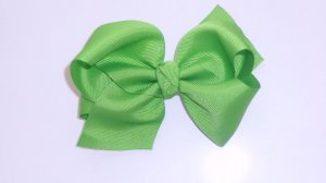 Large Bright Green Bow