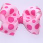 Large Pink Polka Dot Bow