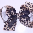 Large Leopard Print Bow