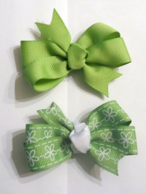 Green Itsy Bitsy Bows