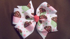 Cupcake Pinwheel Bow
