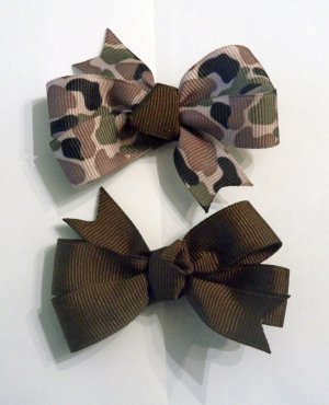 Camo Itsy Bitsy Bows