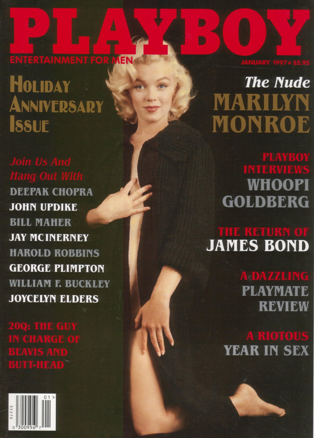 Playboy January 1997 Holiday Anniversary Issue Playmate of the Month Jami F...