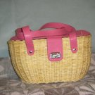 Straw basket purse
