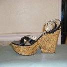 Corked heel sandals