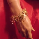 Gold stretched charm bracelets