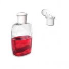 8 OUNCE WHITE CLEAR FLIP TOP DISPENSING BOTTLE