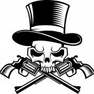 SKULL PISTOLS Vinyl Decal Sticker
