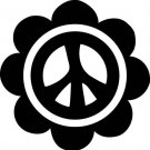 Flower Peace Power Vinyl Decal Sticker