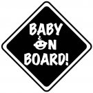 BABY ON BOARD boy SIGN Vinyl Decal Sticker