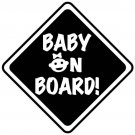 BABY ON BOARD girl SIGN Vinyl Decal Sticker