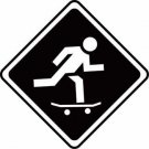 SKATE SIGN Vinyl Decal Sticker