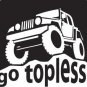 Go Topless! Go Topless Vinyl Decal Sticker Jeep