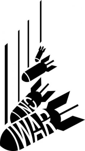 Peace No War Bomb Vinyl Decal Sticker