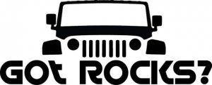 Got ROCKS? Got ROCKS Vinyl Decal Sticker Jeep JK