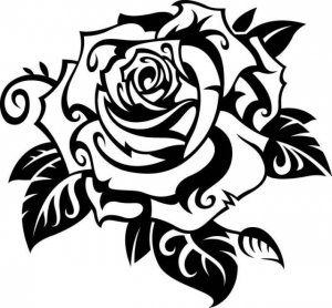 ROSE FLOWER Vinyl Decal Sticker