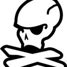 MAGPUL SKULL OUTLINE Vinyl Decal Sticker.