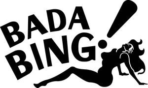 The Sopranos Bada Bing Vinyl Decal Sticker