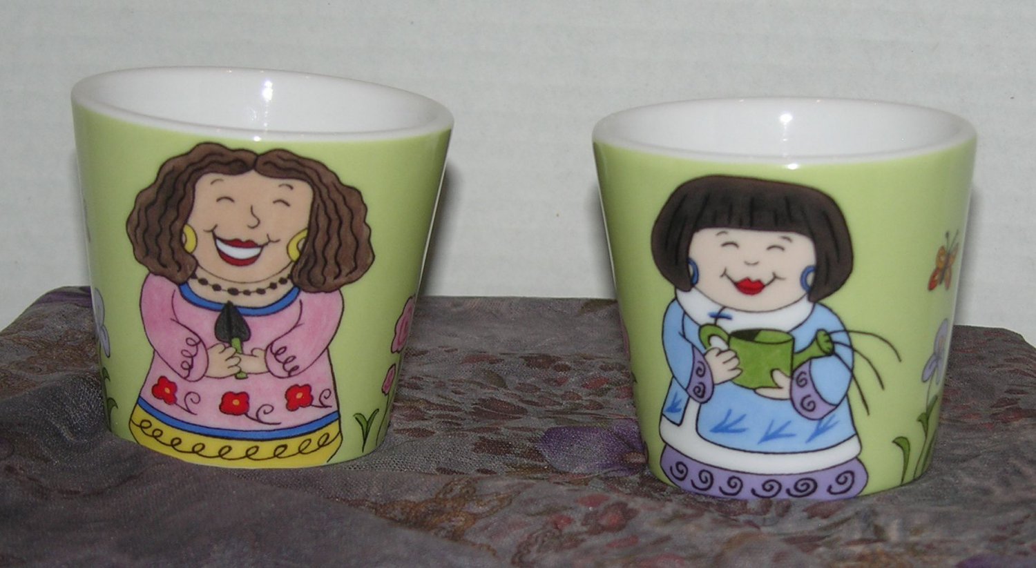 PartyLite Garden Gals Votive Candle Holders - 2 - Fire Sale - MOIB