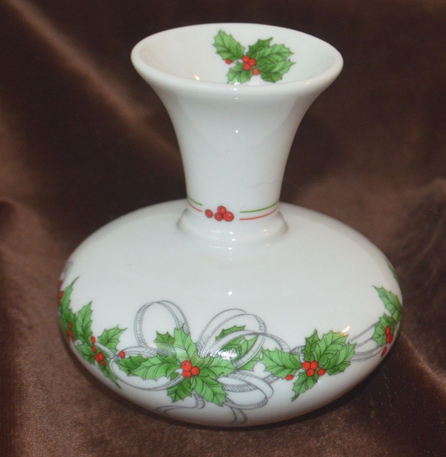 Poinsettia Small Christmas Decoration Vase The Tuscany Collection