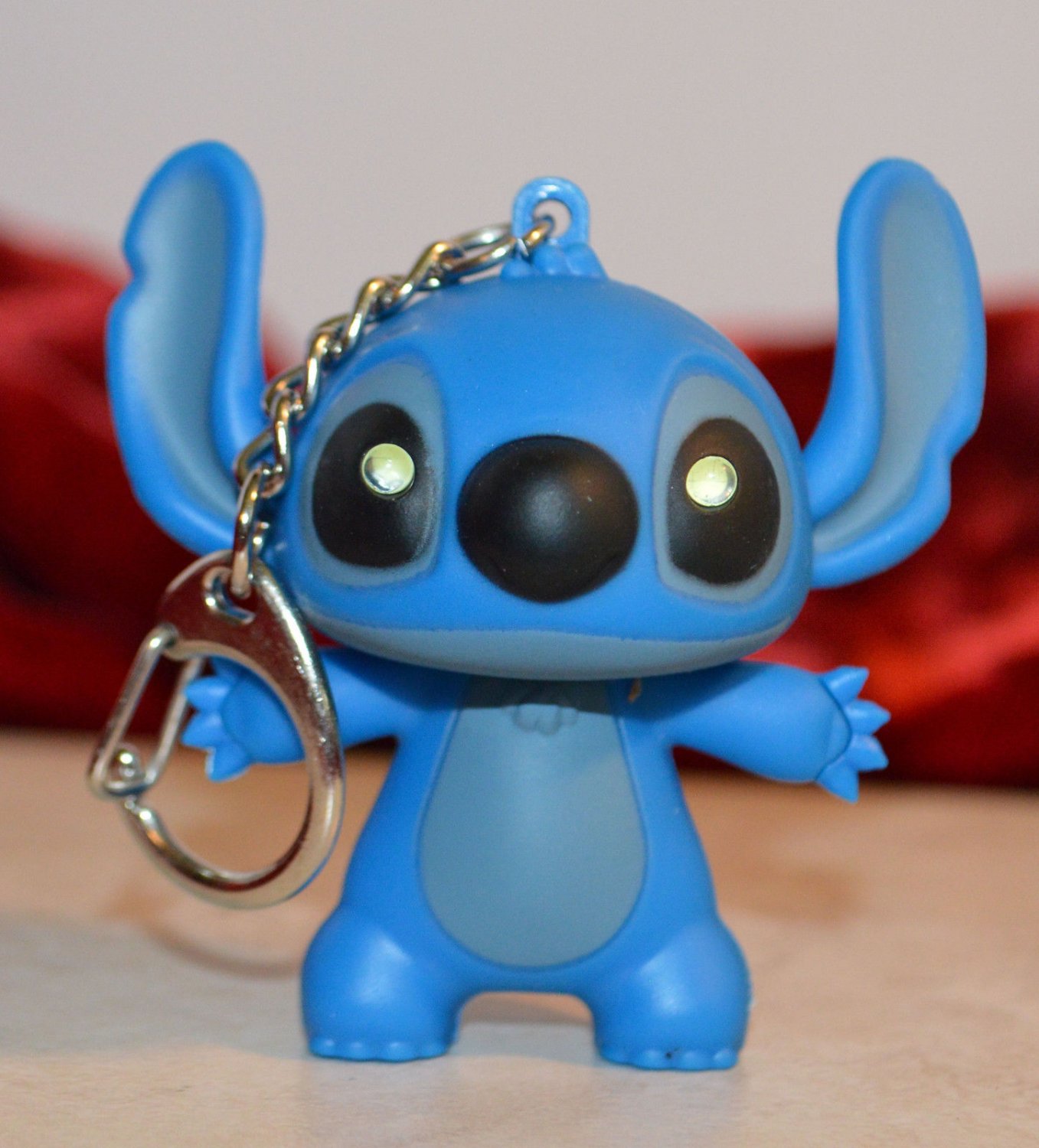 Lilo & Stitch's Stitch Keychain Book Bag Charm Stocking Stuffer light up