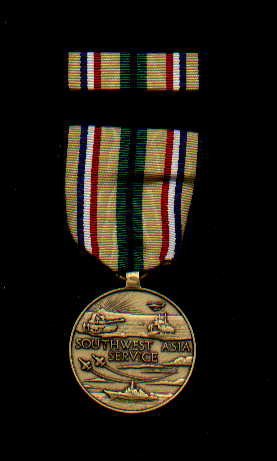 1. Desert Storm Service medal with ribbon bar