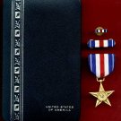 Current Issue Genuine US Silver Star medal in case with ribbon bar and lapel pin Current Issue Genuine US Silver Star medal in case with ribbon bar and lapel pin