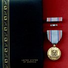 US Air Force Good Conduct medal in case with ribbon bar and lapel pin US Air Force Good Conduct medal in case with ribbon bar and lapel pin