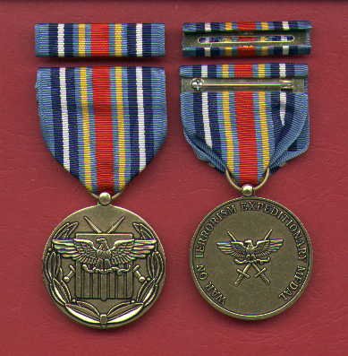 War on Terror Expeditionary medal with ribbon bar