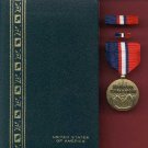 Kosovo Campaign medal in case with ribbon bar and lapel pin