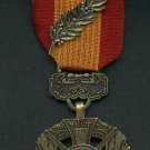 Vietnam Cross of Gallantry medal with ribbon bar and palm devices