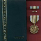 US Airmans medal in case with ribbon bar and lapel pin