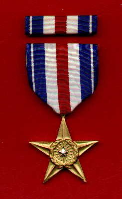 US Silver Star Medal with ribbon bar