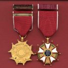 Legion of Merit medal with ribbon bar Legion of Merit medal with ribbon bar