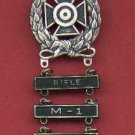 Expert Shooting badge with three qualification bars