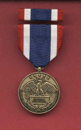 American Defense Service Commemorative medal with ribbon bar