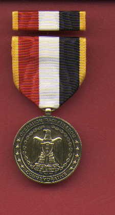 Operation Iraqi Freedom medal with ribbon bar