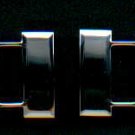 Pair of Captain Bars Rank half size collar size silver colored  CPT