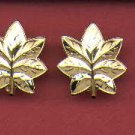 Pair of LT Commander or Major rank insignia Navy and USMC Gold Oak Leaf