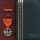 NEW US Air Force Combat Action  medal in case with ribbon bar
