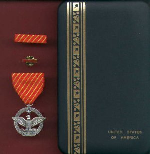 NEW US Air Force Combat Action  medal in case with ribbon bar